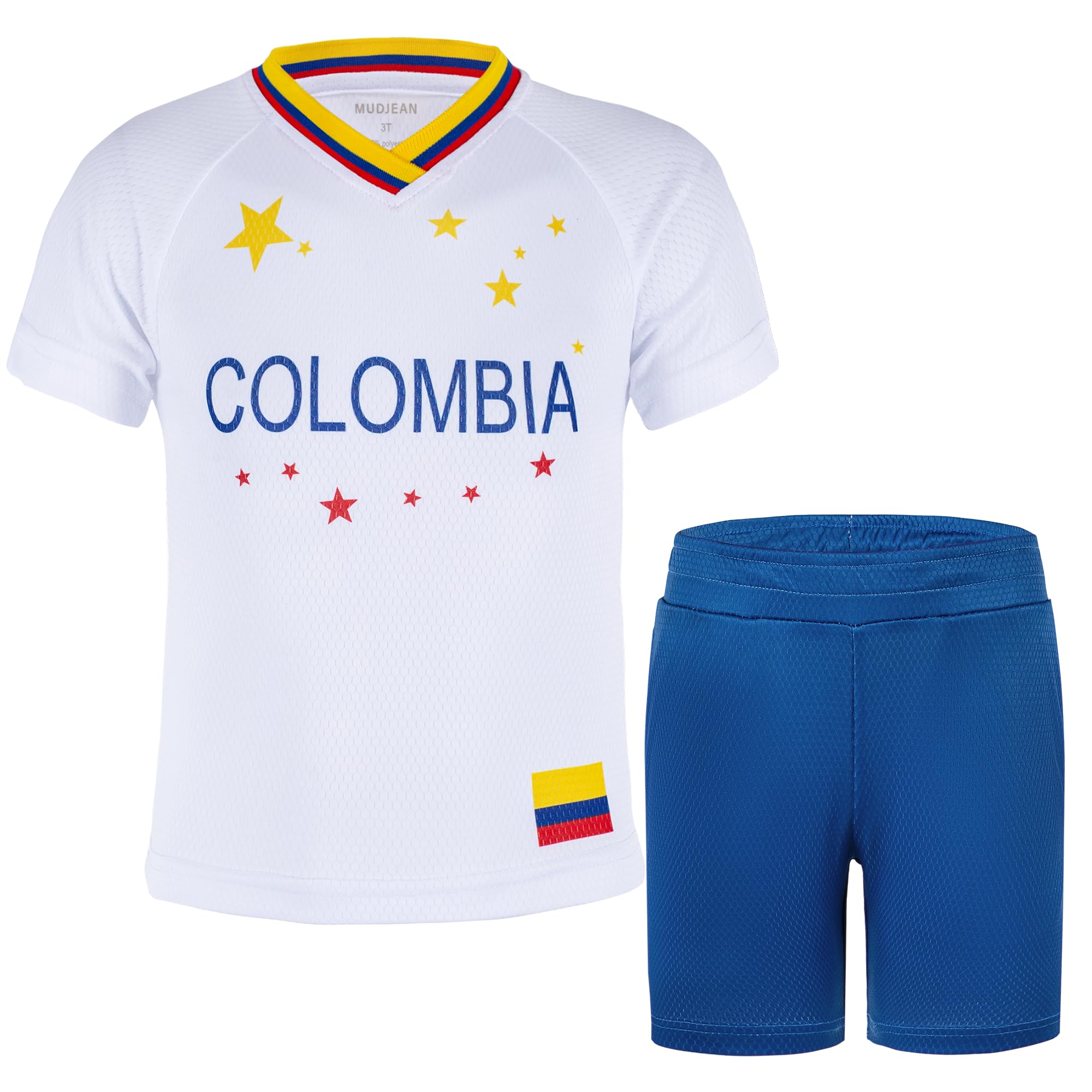 Unisex Kids Soccer Jersey and Shorts Kit 2-Piece Set Boys Girls Football Outfits for Little Athlete 2-14 Years