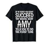 AMY Gift Name Personalized Birthday Funny Christmas Joke T-Shirt