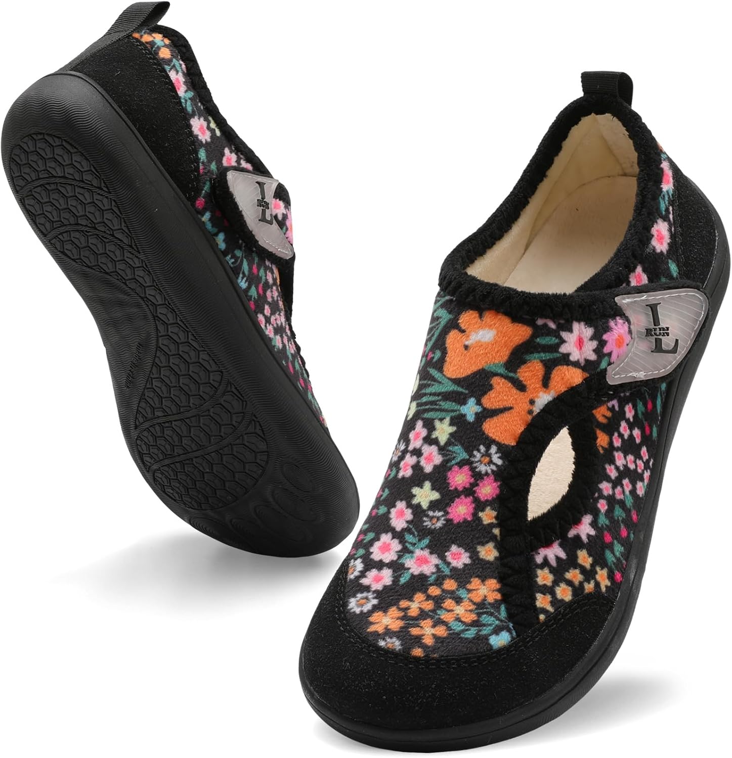 L-RUN Womens Slippers Wide Toe Box Barefoot Diabetic Shoes Women Ladies Winter House Shoes for Indoor and Outdoor - Image 7