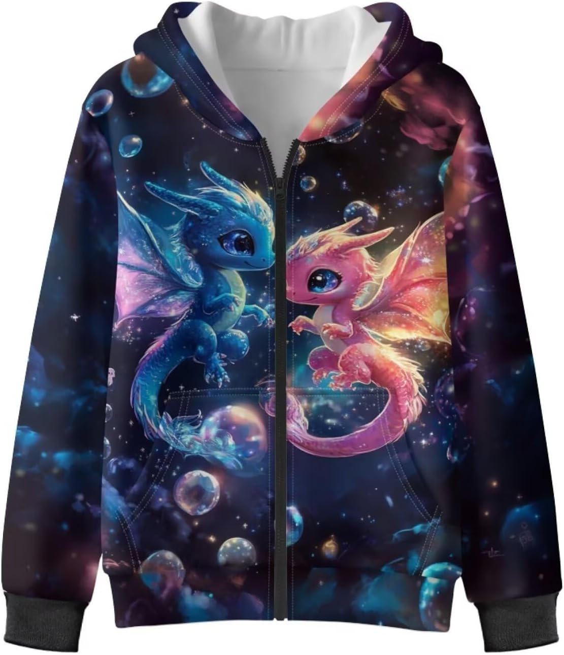 Big Girls Hooded Fleece Jacket Size 6-16 Zipper Sweatshirts Long Sleeve Hoodies Outwear
