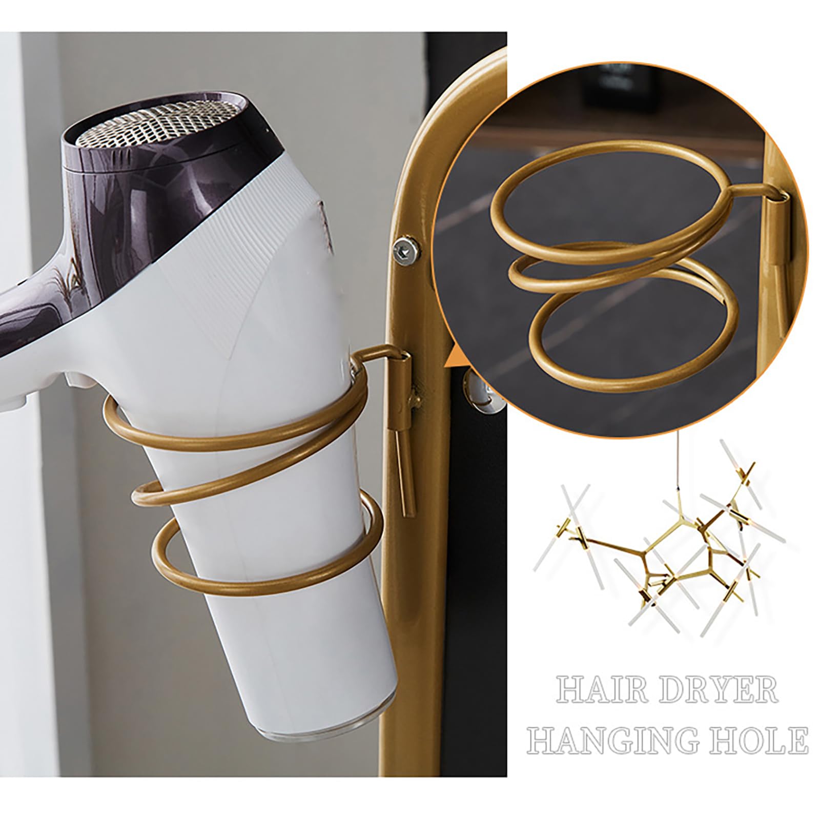 Armadietto portaoggetti per parrucchieri, con ruote, 5 ripiani, con rotelle, postazione di lavoro per parrucchieri e barbieri, stile retrò (stile alla moda) (nero)
