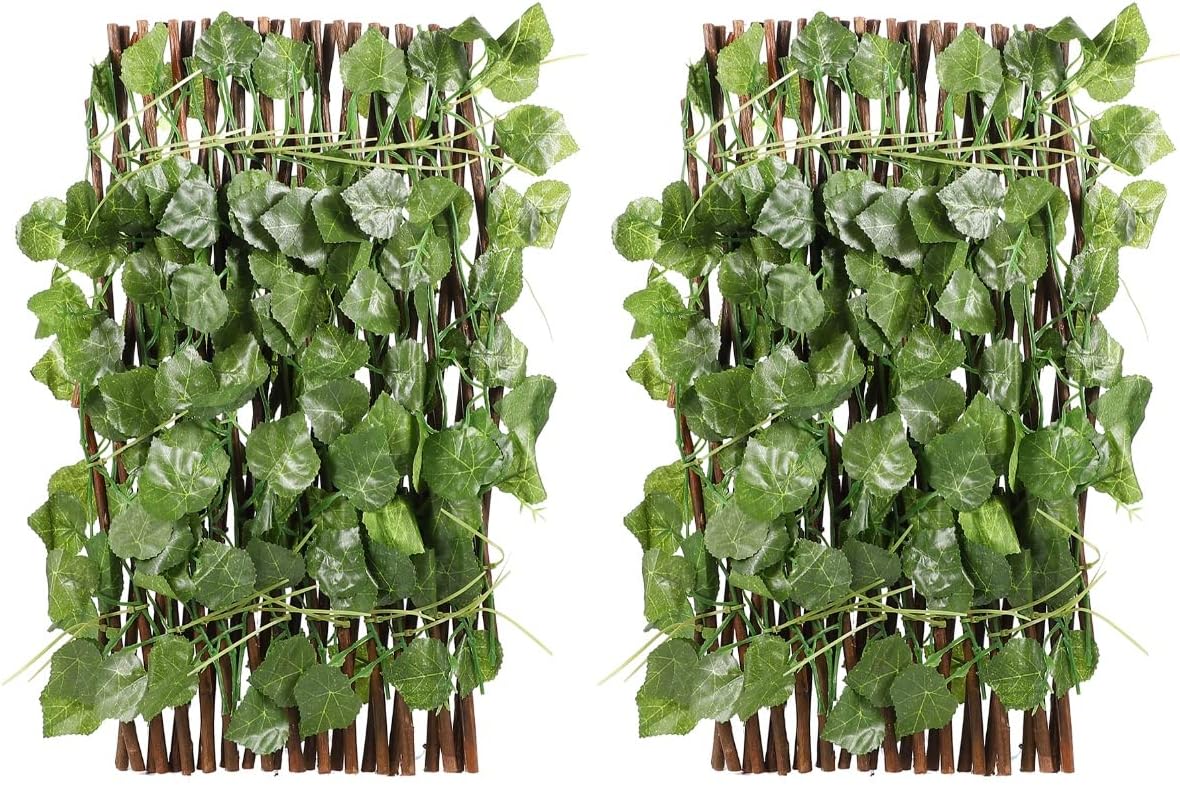 SEWACC 2pcs Fence Balcony Privacy Screen Outdoor Garden