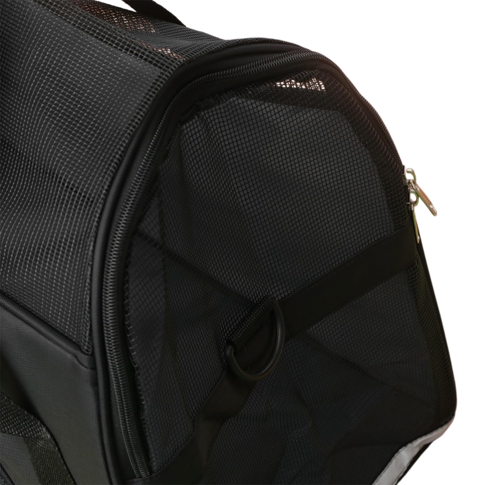 Haustier Reisetasche Tragbare Mesh Tragetasche Für Katzen, Hunde & Welpen, Große Bequeme Atmungsaktive Reisehandtasche Outdoor-lagerung Transport-Black