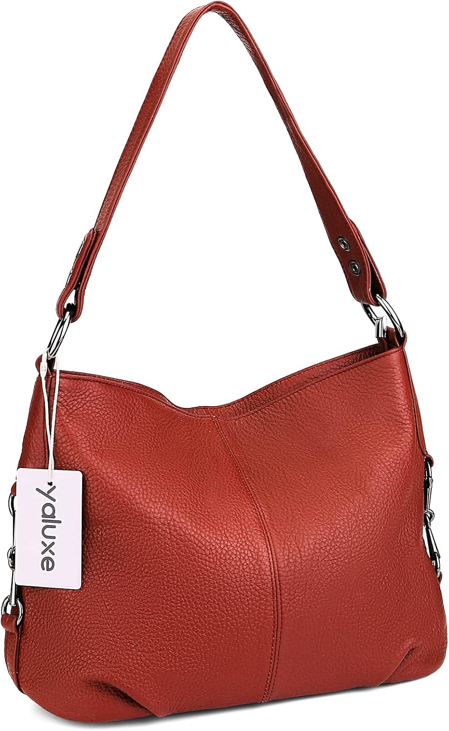 YALUXE Genuine Leather Shoulder Bags Stylish Hobo Handbags Purses Crossbody Bags for Women | Genuine Leather, Stylish - Image 3