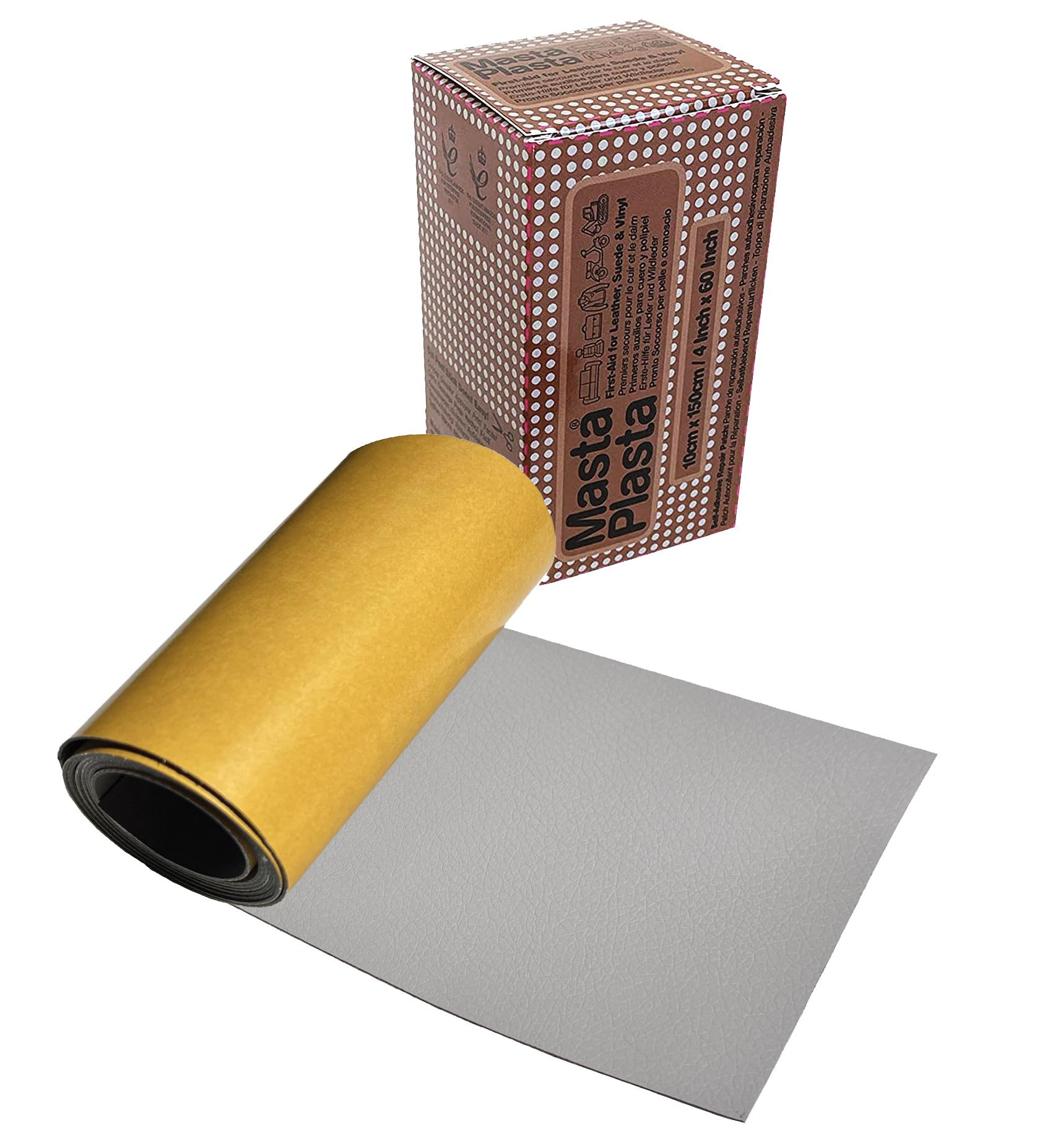 Self Adhesive Leather Repair Strip for Couch, Car – Light Gray 60×4in