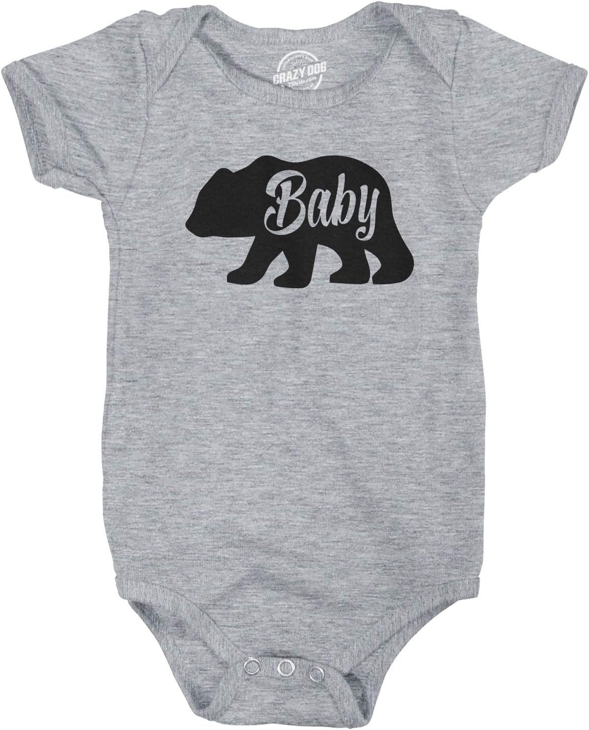Crazy Dog T-ShirtsBaby Bear Funny Infant Shirts Cute Boy Girl Newborn Creeper for Family Bodysuit