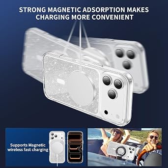 Clear Crystal Case for iPhone 18 Pro Max / 17 Pro Max, Clear SF