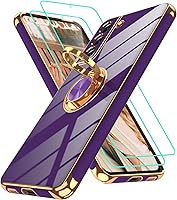 Vista 146 de Gritup Funda para Samsung Galaxy A14 5G: Funda para Samsung A14 2 piezas, protector de pantalla, soporte de anillo de rotación de 360°, soporte