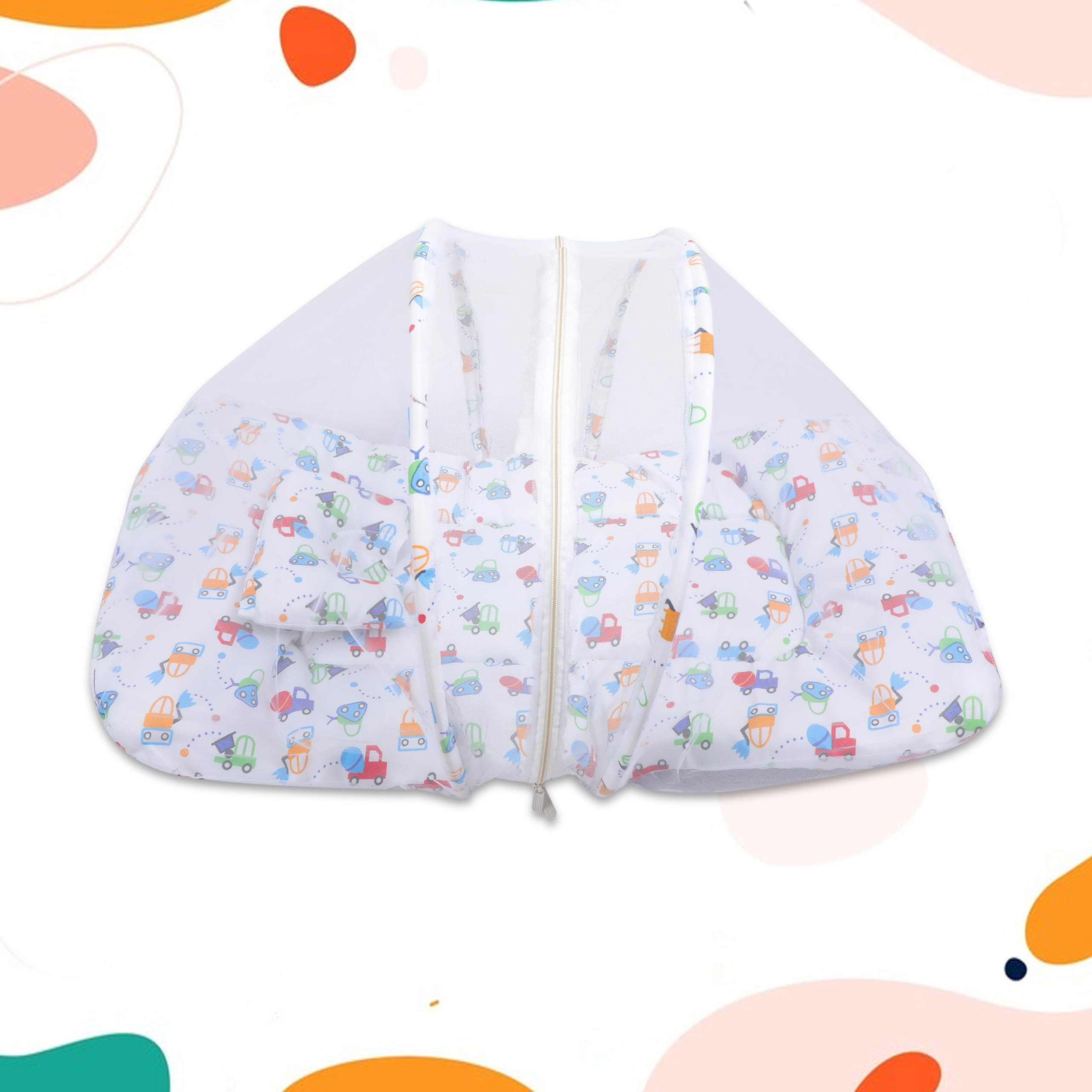 AMARDEEP Premium Baby Bedding Set with Built-in Mosquito Net: Sweet Dreams Guaranteed!-image-3