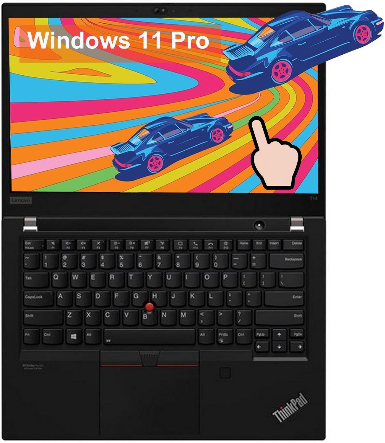 Lenovo ThinkPad T14 Gen 2 Touchscreen Laptop, 14" FHD 1920 x 1080 Display, 11th Generation Intel Core i5-1145G7(2.6-4.4GHz, 4Core), 16GB DDR4 RAM, 512GB SSD, Windows 11 Pro (Renewed)