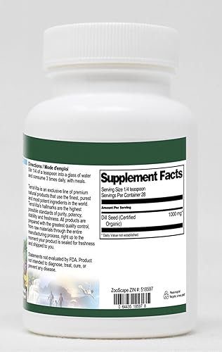 Miniatura 2 de Polvo de semillas de eneldo (orgánico certificado) (1 oz, ZIN 518597)