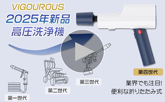 新品 高圧洗浄機ハンディウォッシャー洗車機20Vバッテリ式自吸式[6-in-1- 新品 高圧洗浄機ハンディウォッシャー洗車機20Vバッテリ式自吸式