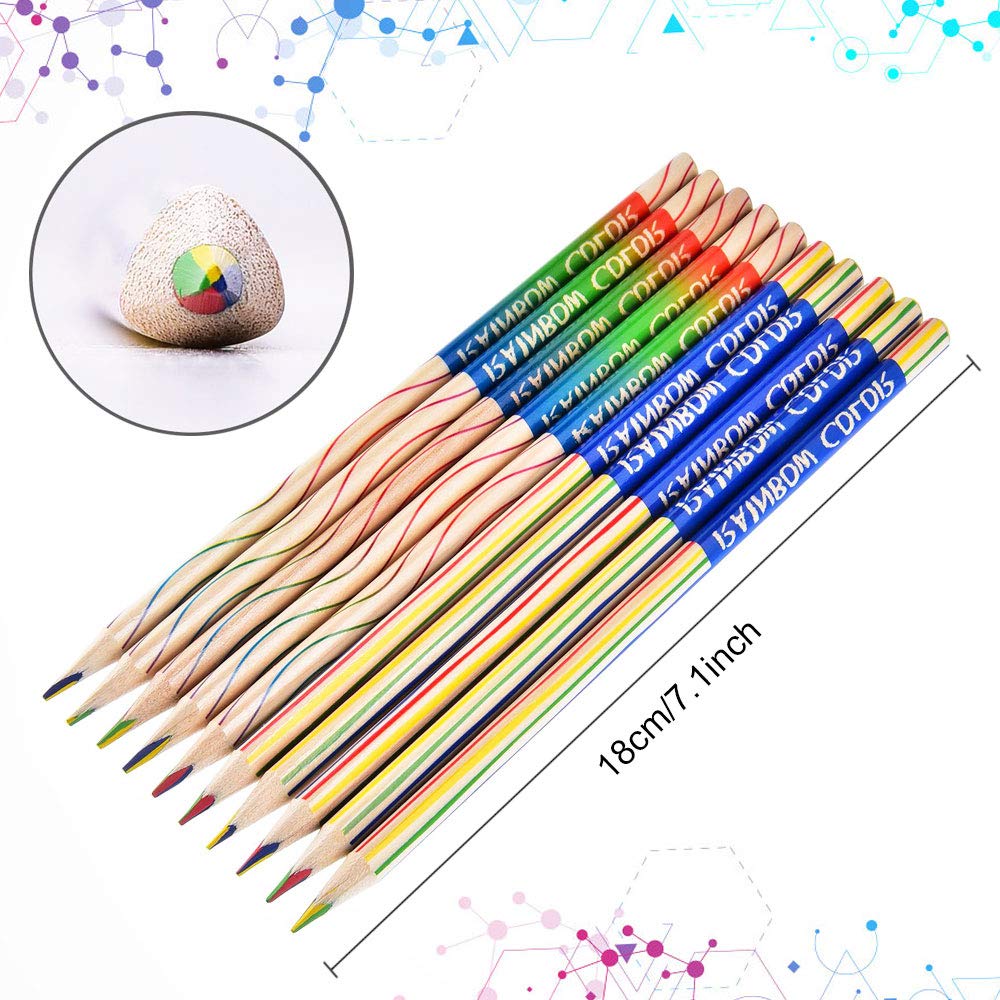 Produktbild von LHUDILS Buntstifte Kinder 80 Stück Set Enthält 36 Stück 7-in-1