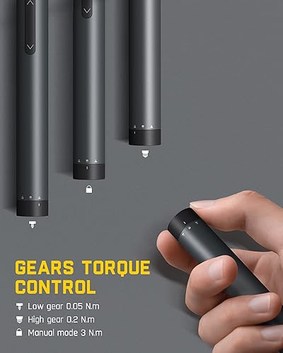 Miniatura 2 de Fanttik E1 Pro Mini destornillador eléctrico, juego de destornilladores de precisión con luz LED, 24 puntas magnéticas, máximo 3 N.m, almacenamiento