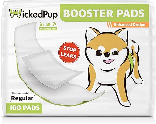 Miniatura 9 de WICKEDPUP Forros de pañales para perros, almohadillas elevadoras para perros machos y hembras, 100 unidades  Insertos desechables para pañales se