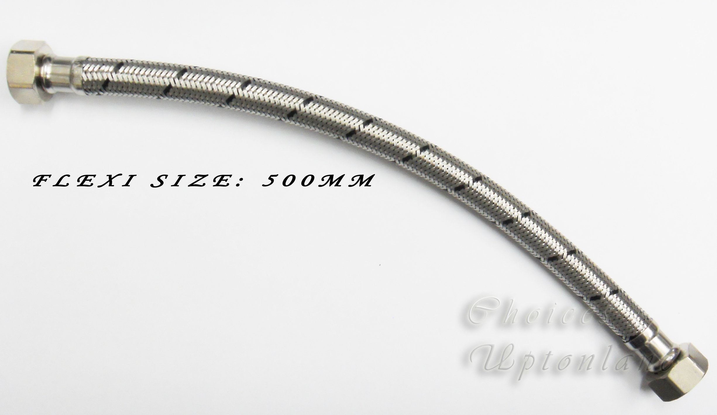 AK 1/2" FEMALE x 1/2" FEMALE FLEXIBLE TAP CONNECTOR LENGTH (150MM / 300MM / 500MM) (LENGTH=500MM)