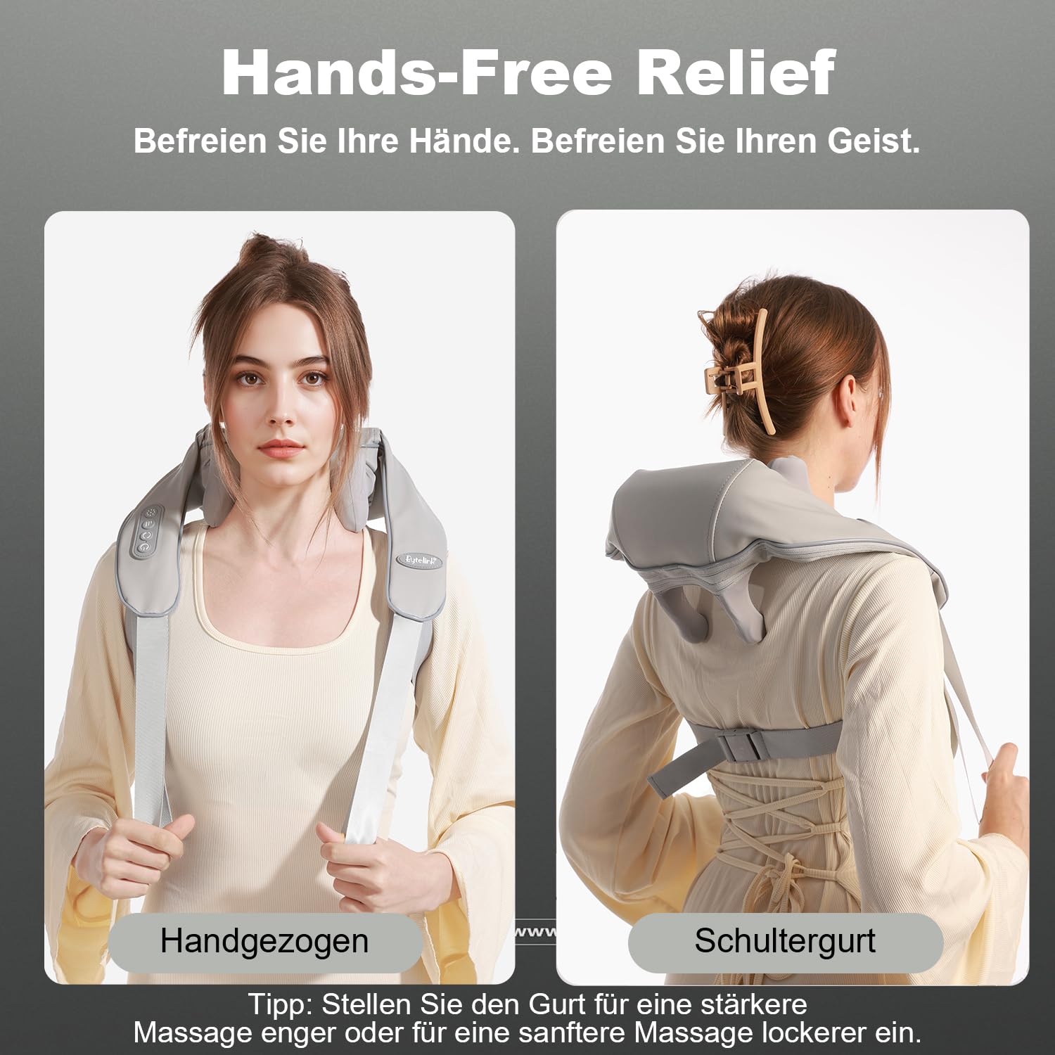 Nackenmassagegerät mit Wärme, Shiatsu Massagegerät, Massagegerät Rücken für Nacken, Rücken, Schulter, Taille, Beine, Muskeln, Weihnachtsgeschenke für Frauen und Männer