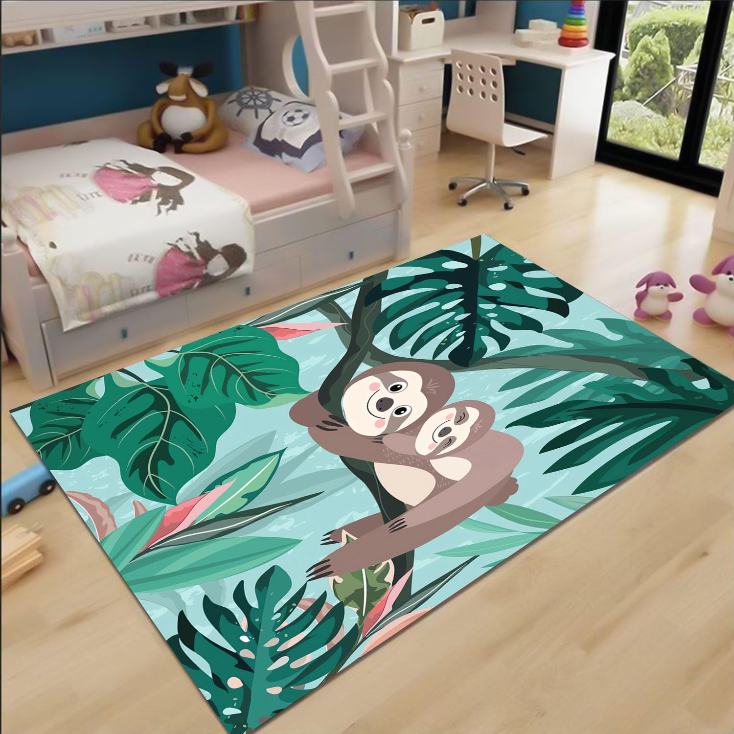 Chambre d'enfant koala tapis de salon grand format motif animal