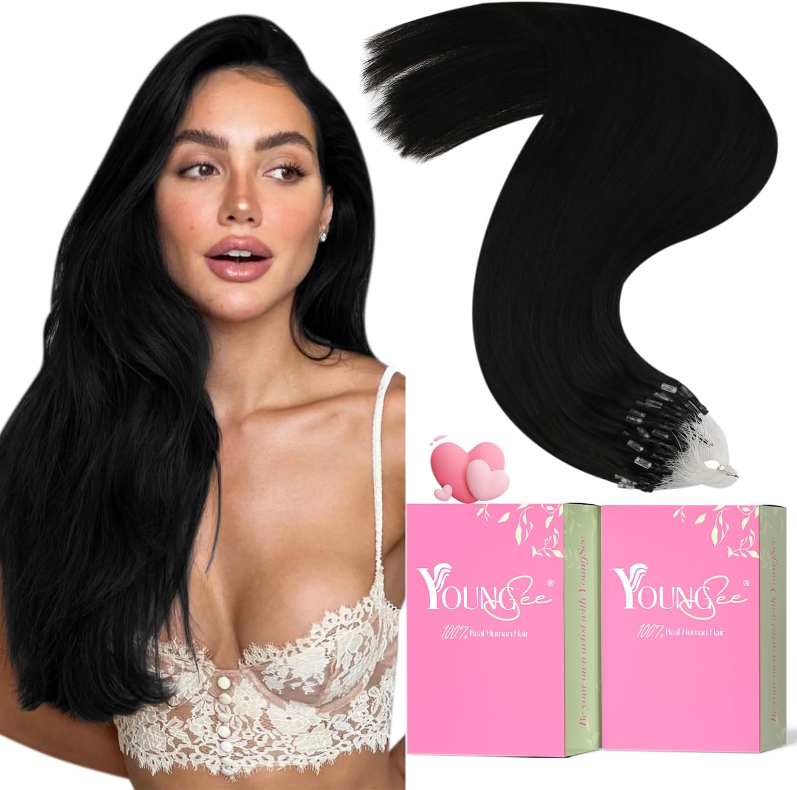 22 inch micro ring hair extension Clearance