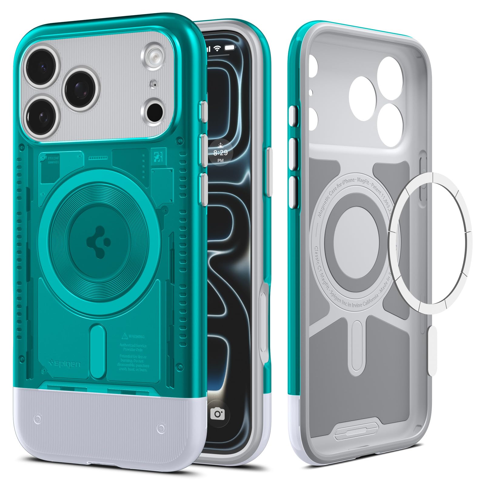Amazon.com: Spigen for iPhone 17 Pro Case, Classic C1 MagFit [TPU