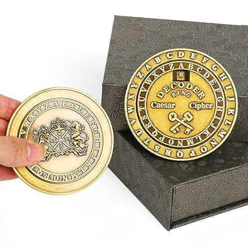 VIGIamy Fidget Toys Adults Brain Teaser Puzzles Fidget Spinners Metal Anxiety Stress Relief Toy Mind Puzzles Escape Room Game ADHD Autism Fidget Birthday Gift Gadget for Men Office Desk Toy (Brass)