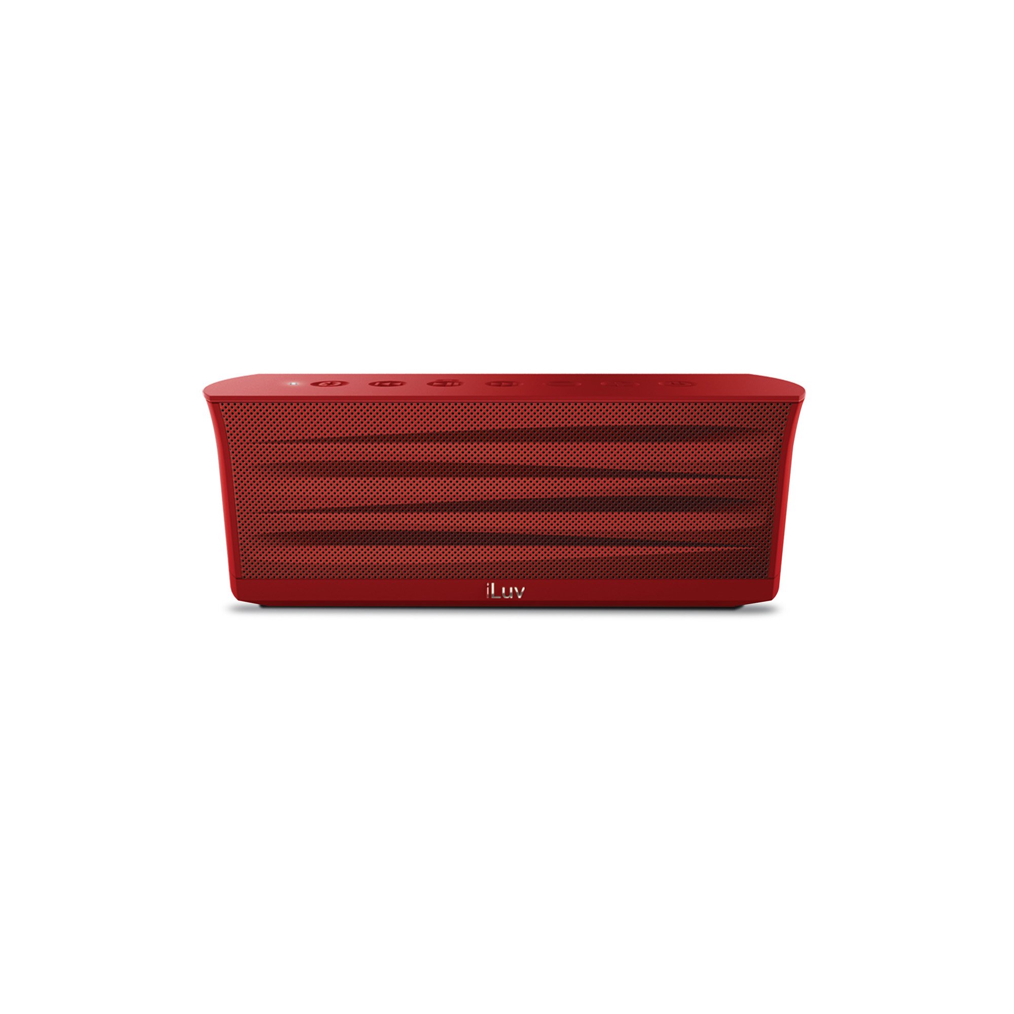 iLuv MobiOut Splash-Resistant Wireless Bluetooth Speaker with Jump-Start (Red)