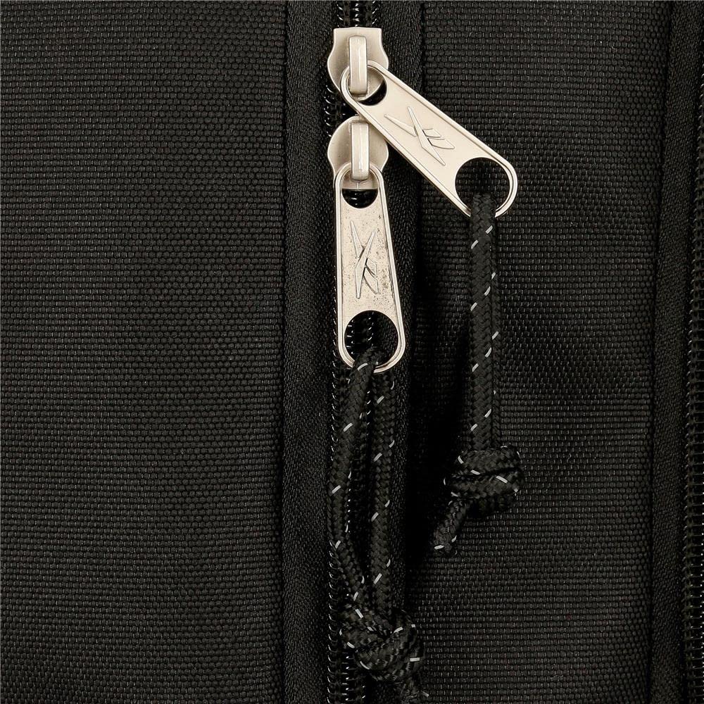 Reebok Boston Monedero Negro 12x8x2 cms Poliéster — view 5
