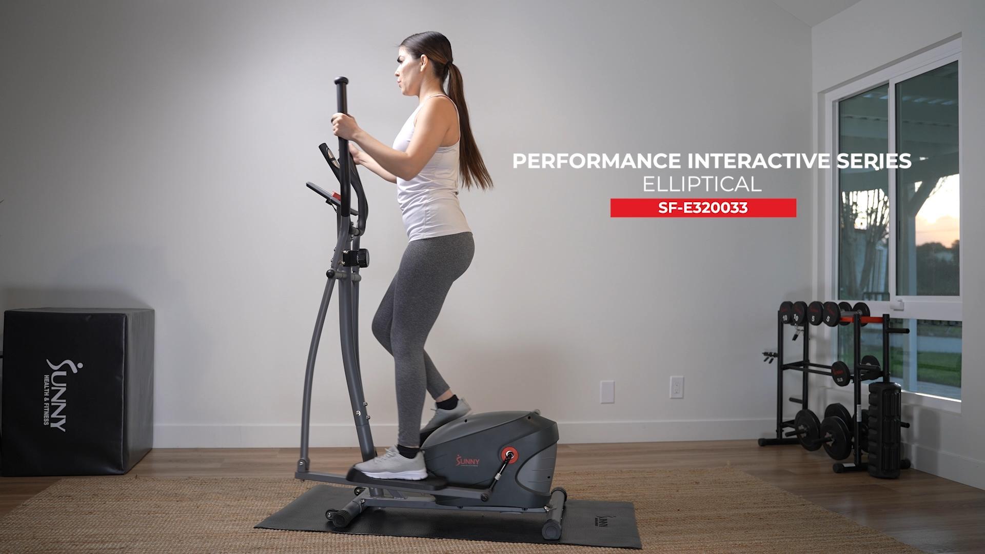 Ellittica Sunny Health & Fitness SF-E905 - Allenatore Cardioco Total Body Con 8 Livelli Di Resistenza Magnetica - Foto 4