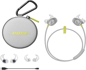 ヘッドホン Citron Amazon.com: Bose SoundSport Wireless Headphones, Citron (Renewed