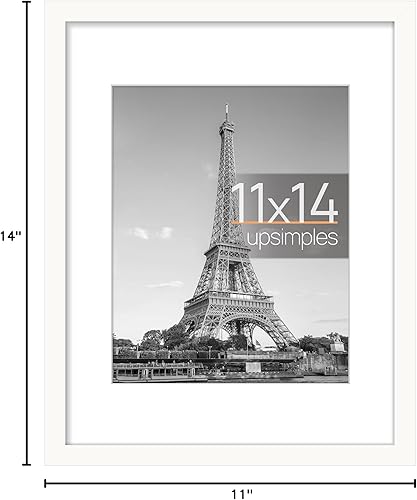 Vista 228 de upsimples - Portarretratos de 8.5 x 11 pulgadas, para fotos de 6 x 8 pulgadas con paspartú o de 8.5 x 11 pulgadas sin paspartú, marcos de fotos