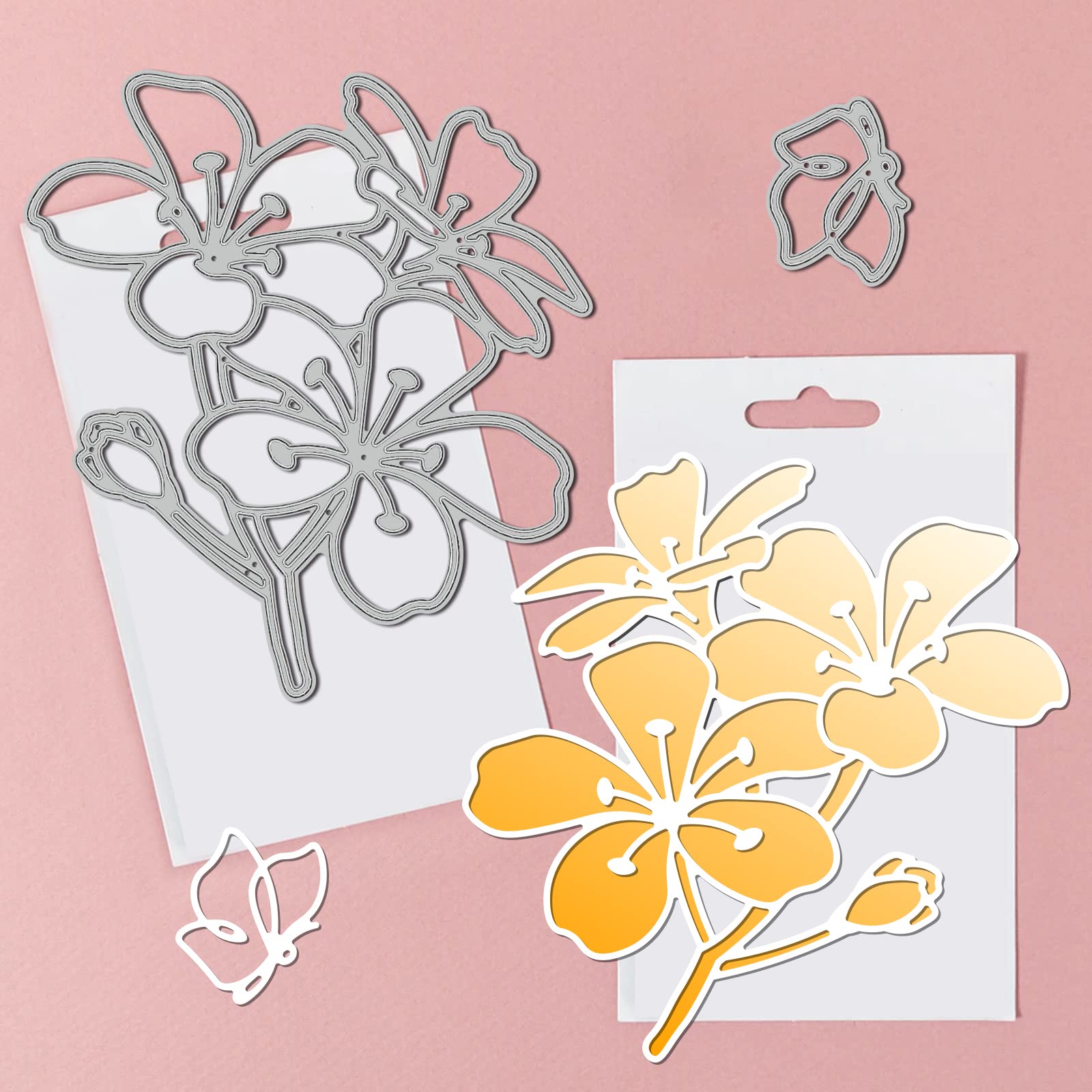 GLOBLELAND Matrices De Découpe De Cadre De Fleur Pour La