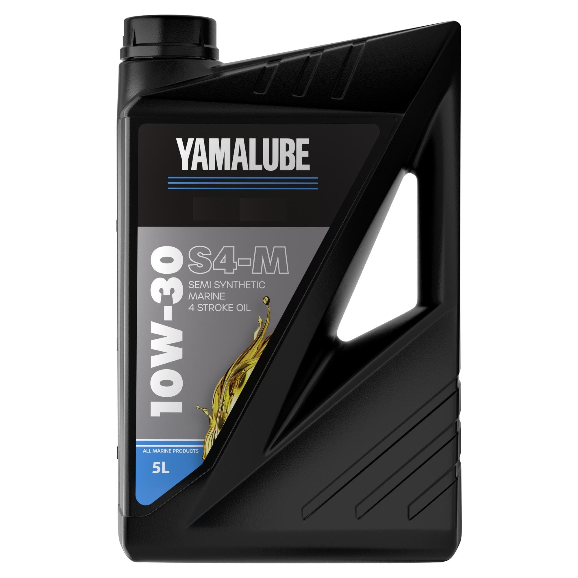 Yamalube 10W-30 S4-M, Aceite Semisintético Marino para Motor de 4 Tiempos, 5L