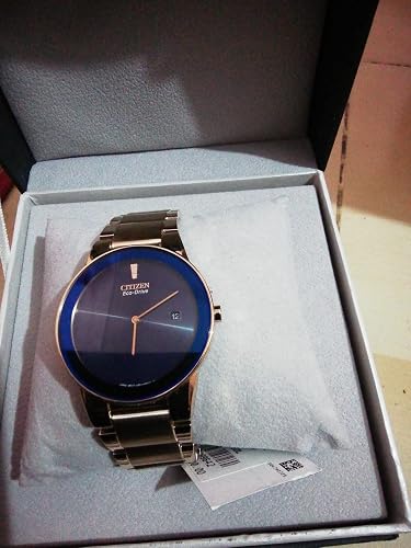Citizen Stainless Steel Eco-Drive Axiom Analog Blue Dial Men Watch