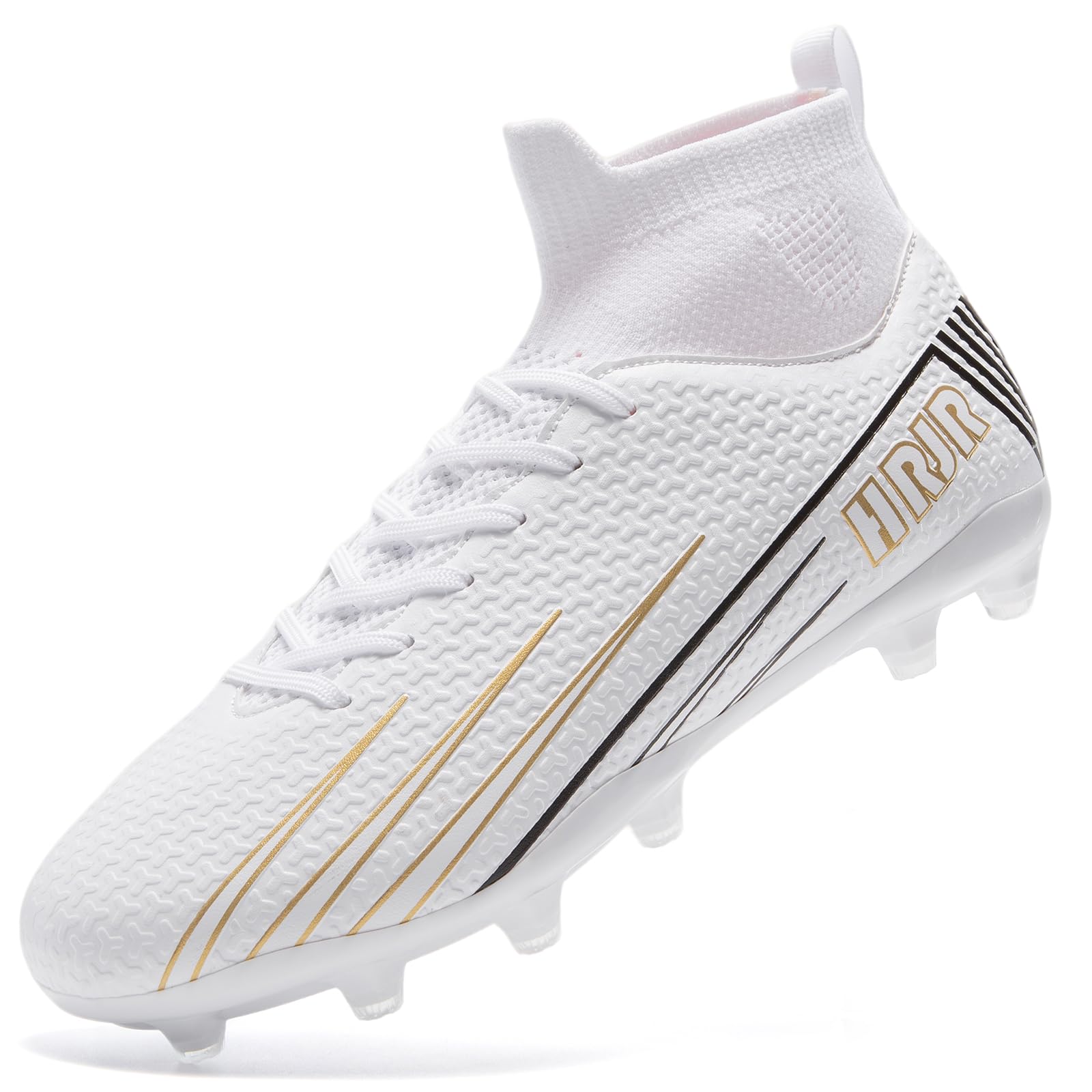 Men's Soccer Cleats Football Cleats for Unisex-Adult High-Top Spikes Shoes for Youth Lightweight Professional Training Turf Outdoor Athletic Sneaker Big Boys — view 7