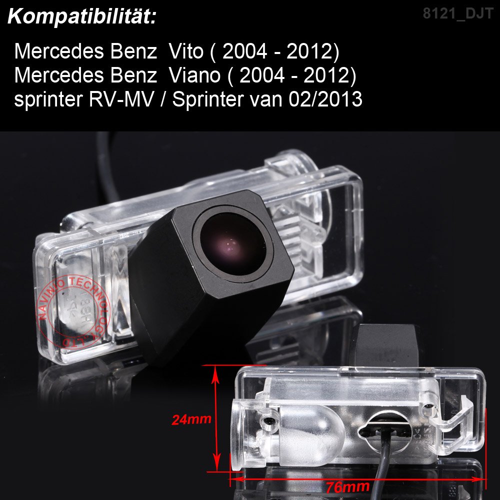 Parkeerhulp, Camera Voor Plaatnummer Kentekenplaatverlichting Achteruitrijcamera Kleur Viano 2004 2012 Vito Sprinter De Onwards W639 785030449