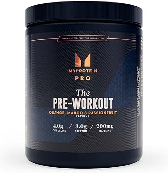 Myprotein THE Pre-Workout Powder | Advanced Pre Workout with 200mg Caffeine, Creatine & Nootropics | Boosts Energy, Focus, Endurance & Performance 30 Servings, Orange Mango Passionfruit