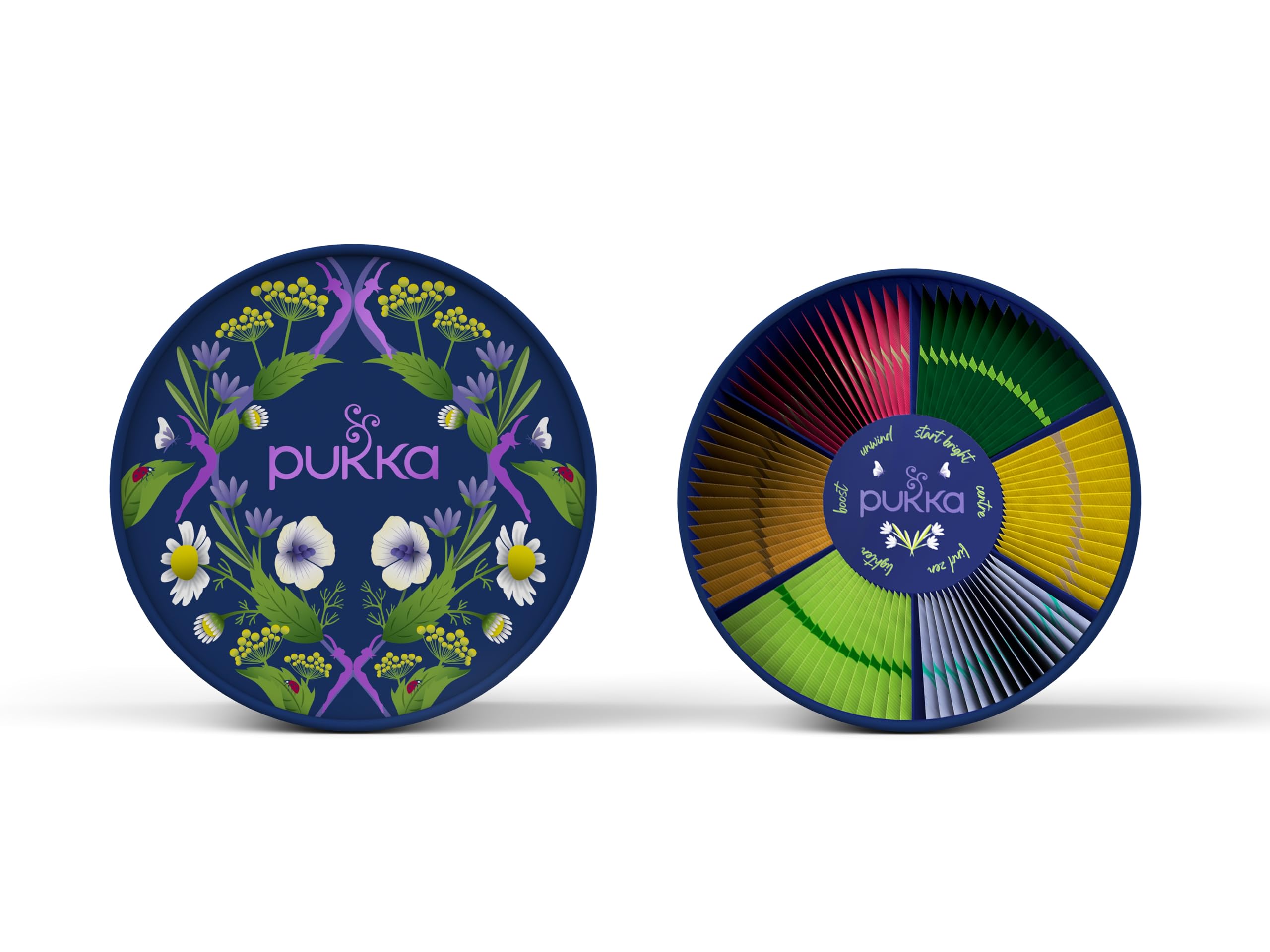 Pukka | Estuche de descubrimiento Prestige regalo | Selección Surtido de 6 tés e infusiones 100% orgánicos | 90 bolsitas de té Matcha, Jengibre, Miel, Menta, Manzanilla | Idea de regalo para mujer y