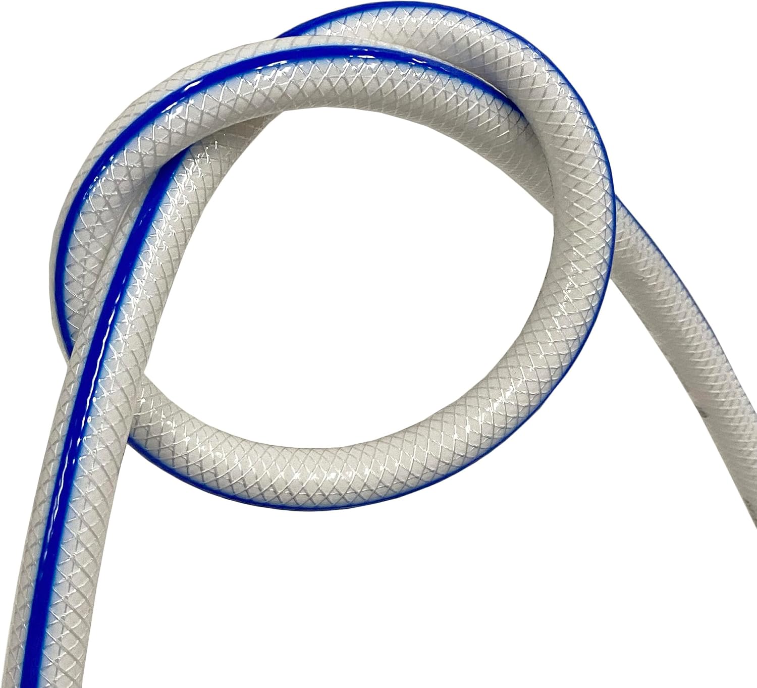 1/2" ID x 5/8" OD Heavy Duty Braided PVC Tubing Reinforced Hose, Non-Toxic for RV Fresh Water (50 feet)