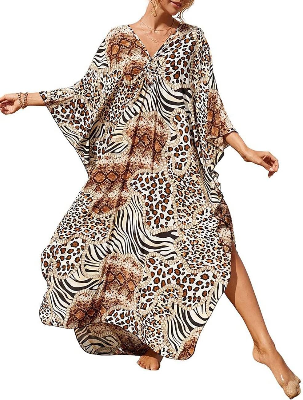 Bsubseach Lace Beach Cover Up for Women See Through Bikini Kimono Swimsuit Cover Up Swimwear