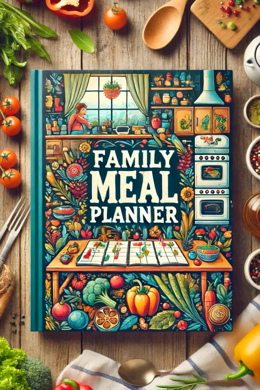 Family Meal Planner for Keeping Track of Your Meal Plans, Recipes, and Budgets      Paperback – November 21, 2024