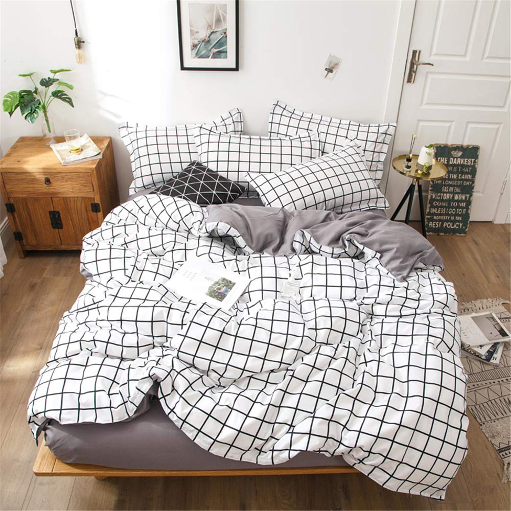 Housse de couette plissée 135x200 cm – 100 % microfibre