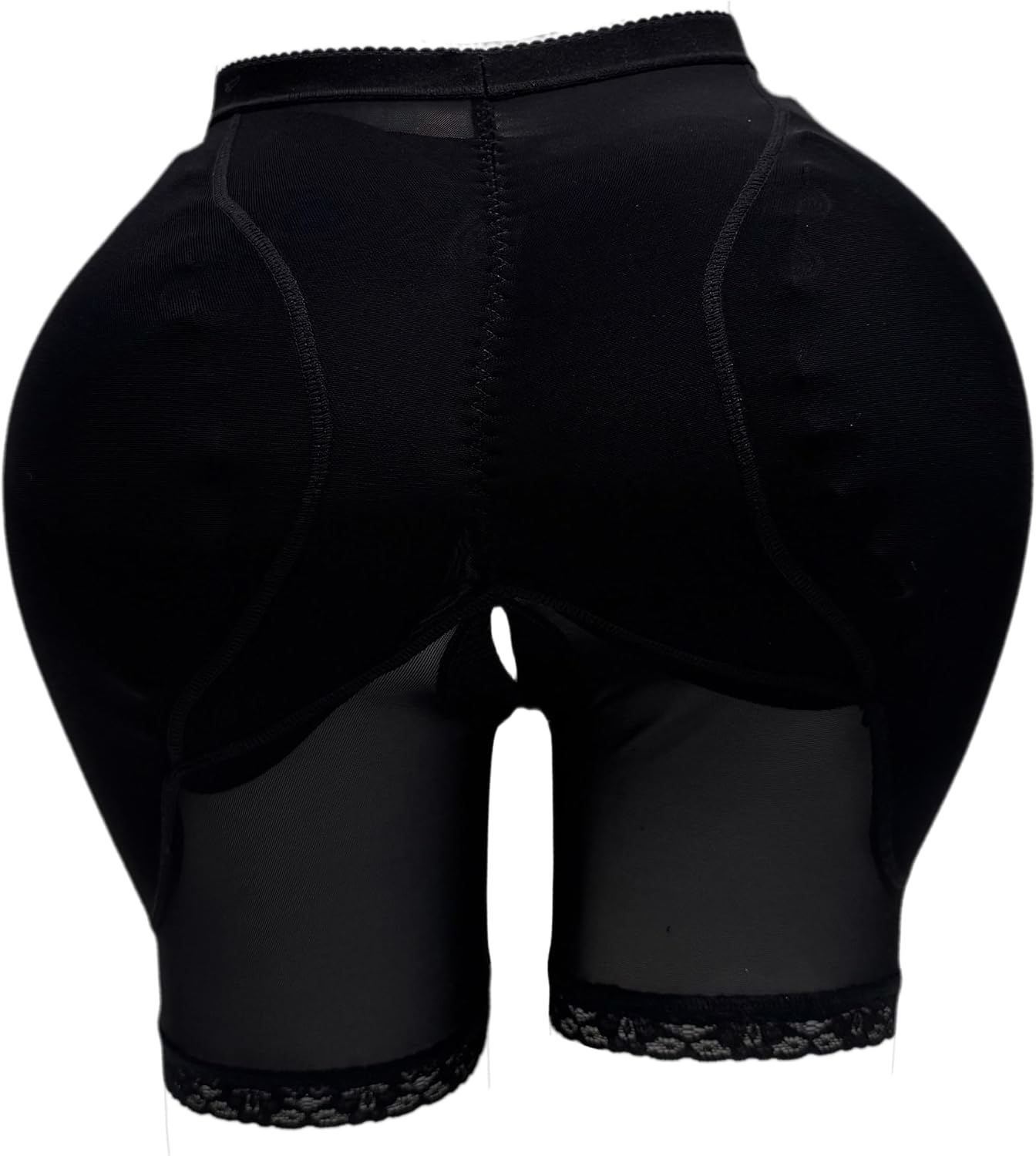 BIMEI 4PS Lace Open Crotch Sponge Thigh Pad Hip Pad Pants Womens Butt Lifter Hip Padded Panty Shapewear