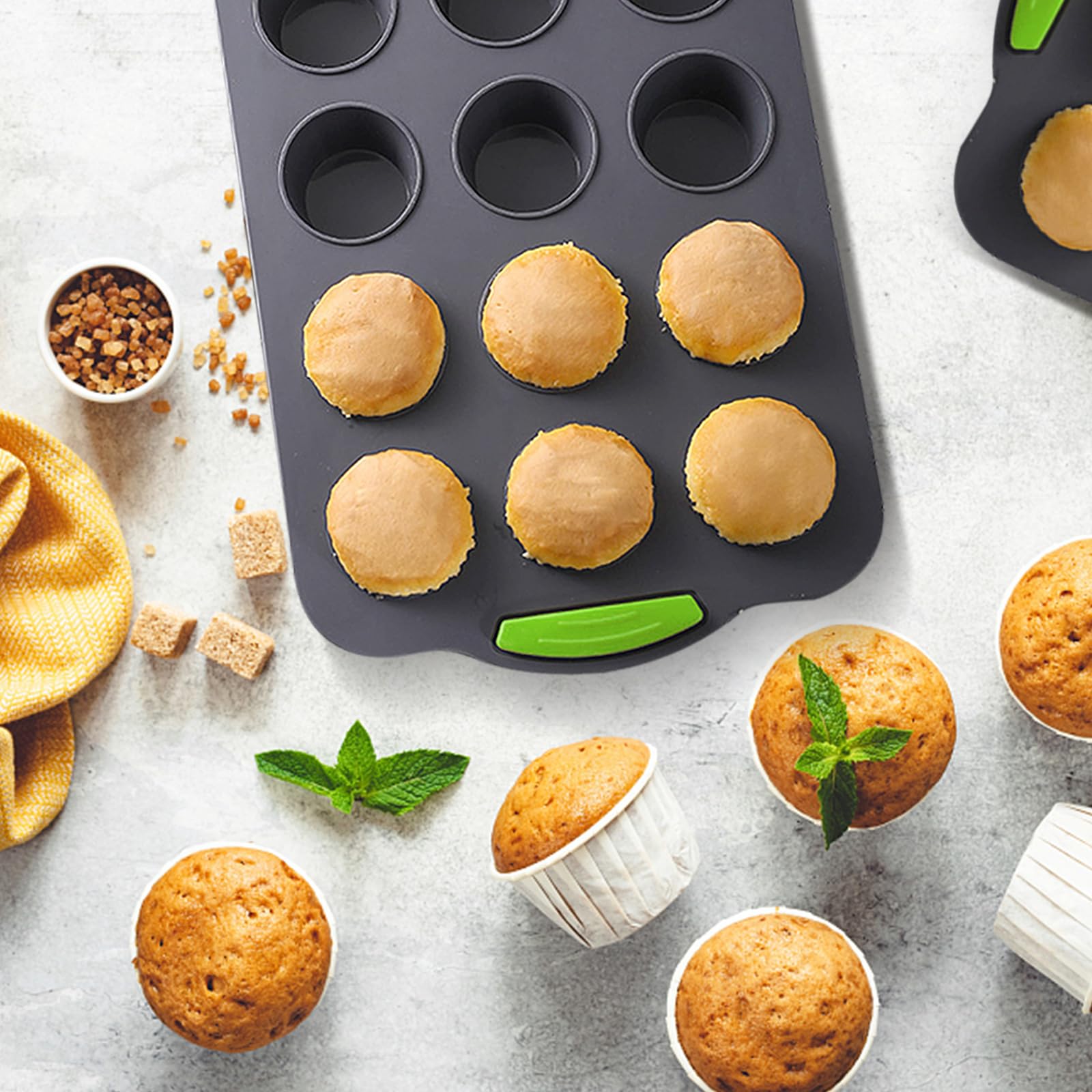 4 Stampini Per Dolci In Silicone - Antiaderenti, Per Torte Arcobaleno E Cheesecake, 9+14+19+24 Cm - Foto 13