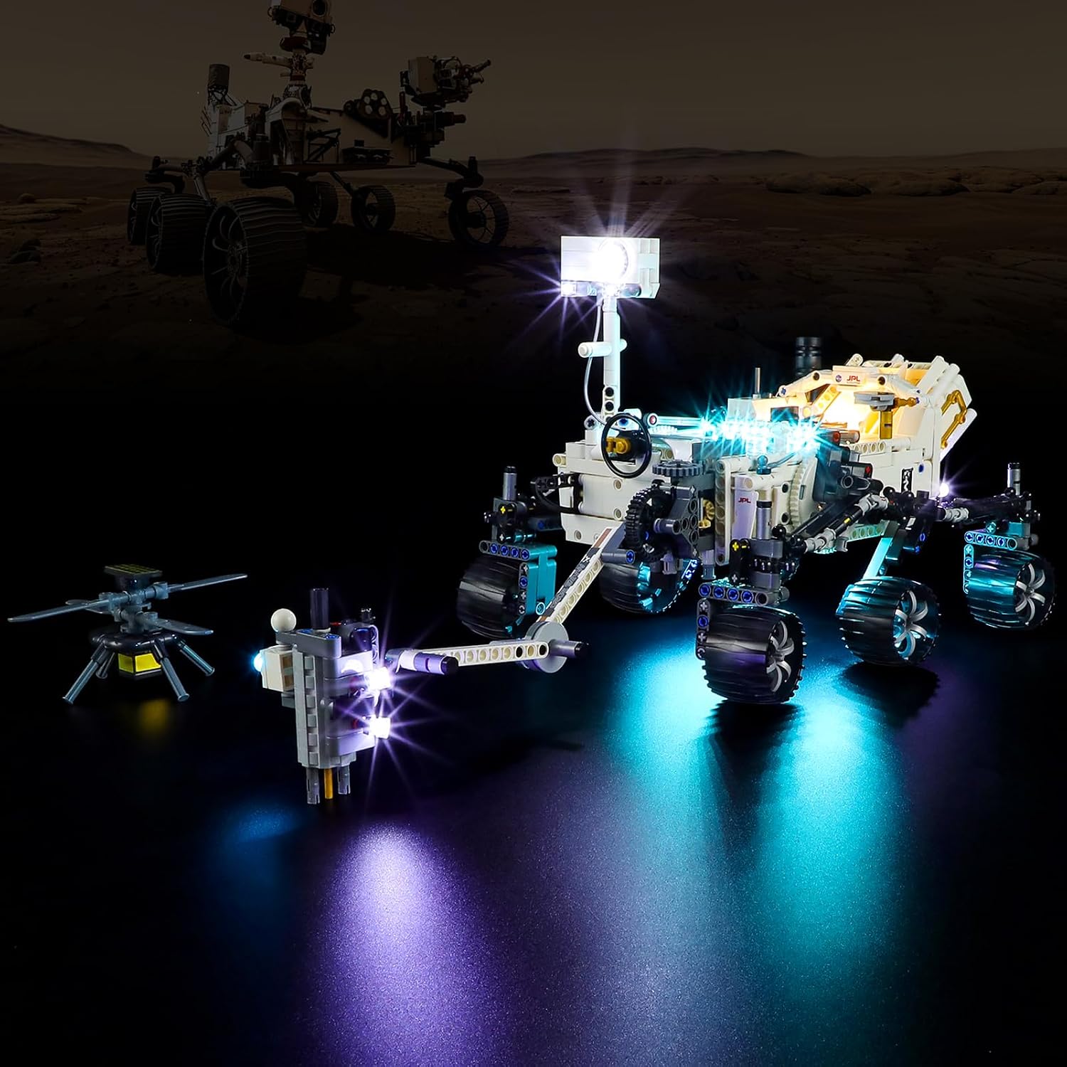 Perseverance Rover Kit BOOZUU Kit de luces para Lego-42158 NASA Mars Rover Perseverance ...
