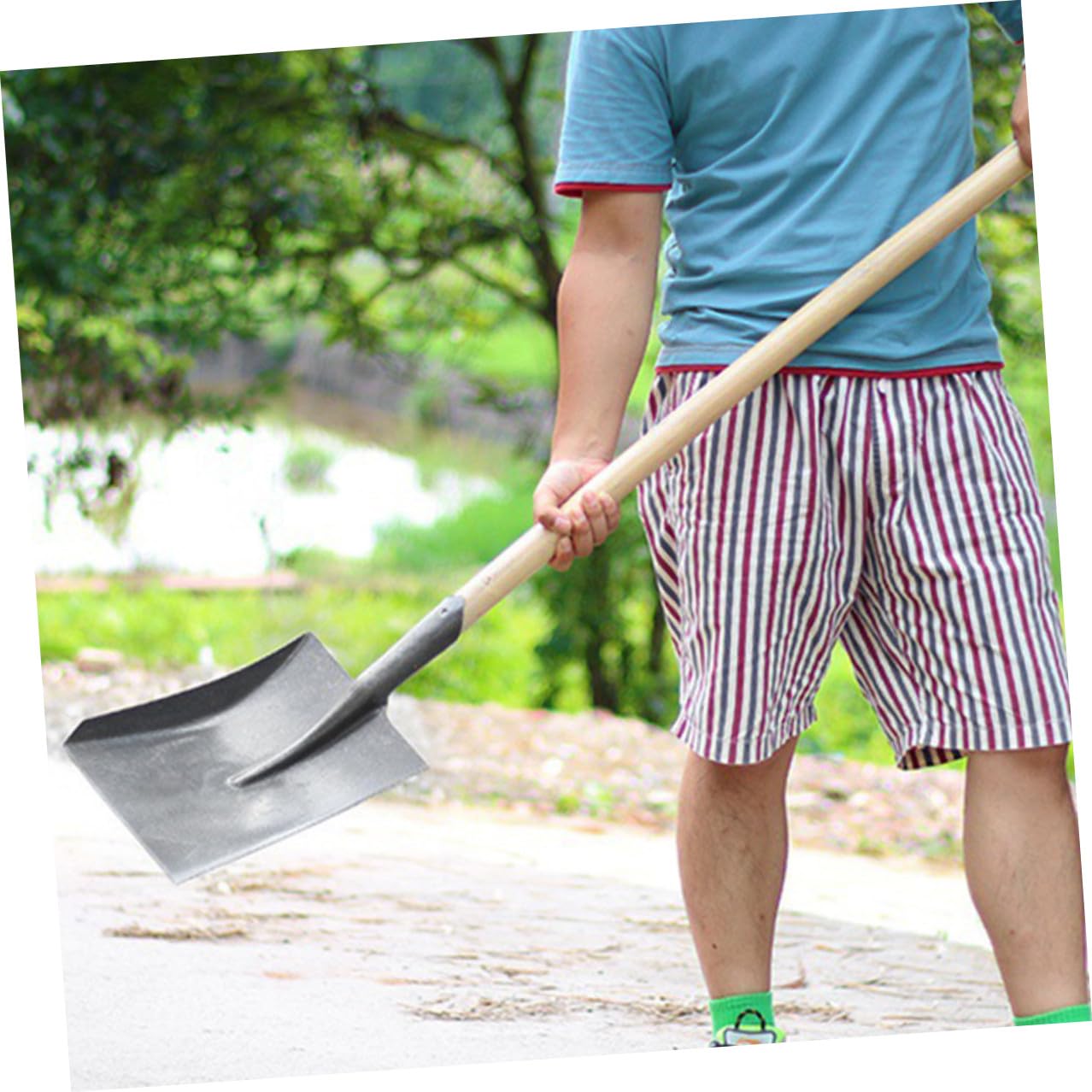 Gartenschaufel Ersatzkopf aus Gehärtetem Stahl Robuste Verschleißfeste Garten Farmschaufel ohne Stiel Vielseitig für Aussaat EIS Schneeräumung Geeignet