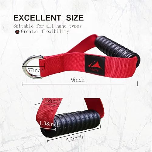 Miniatura 5 de Heavy Duty Gym Workout Handles Attachment for Cable Machine,Resistance Band,Pulley System Home Exercise Equipment, Compatible with Bowflex,Total and