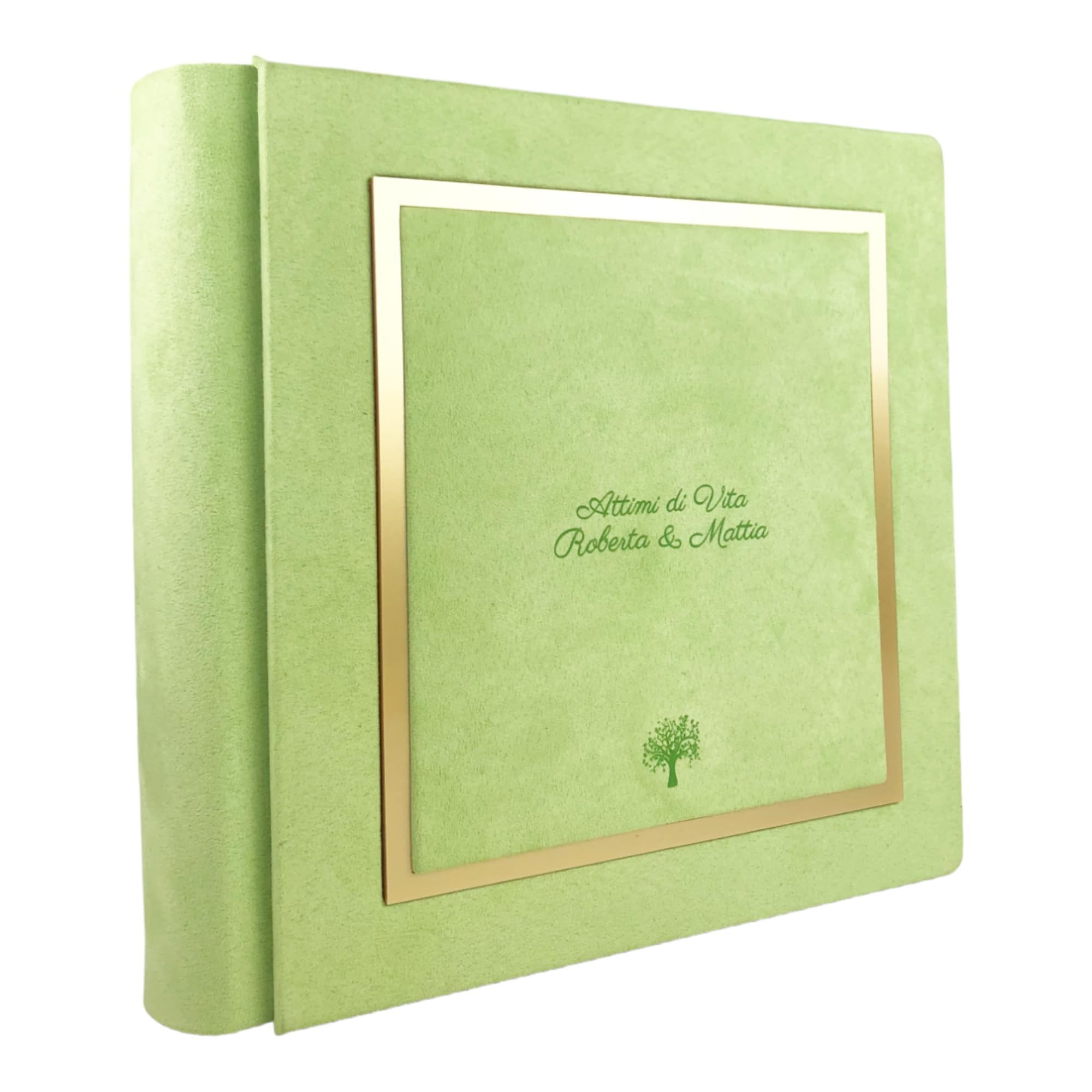 Album Fotografico Artigianale In Alcantara - Personalizzabile Con Incisione | Made In Italy | Elegante - Foto 11