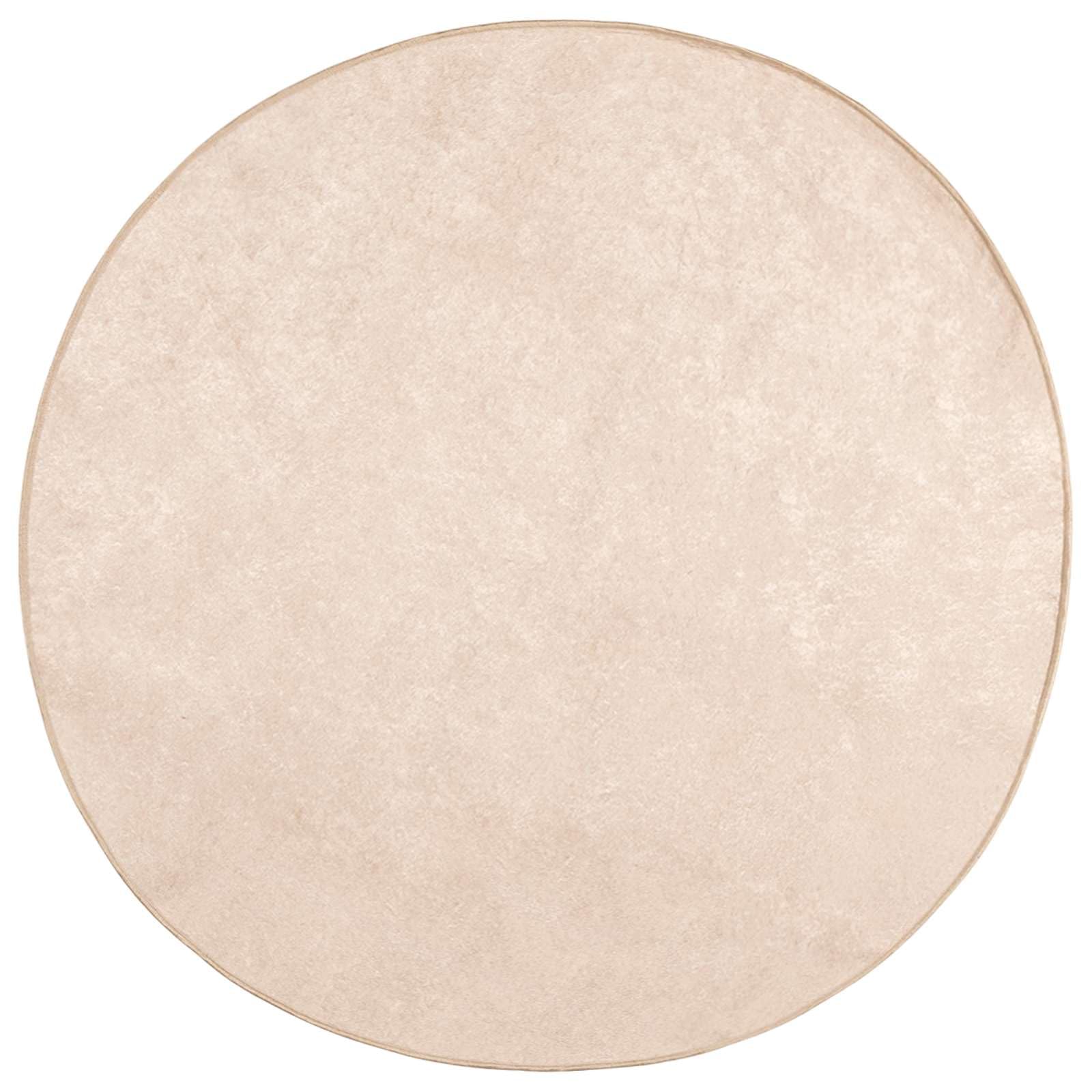 Tapis de couloir rond MARSA crème 120 cm qui ne glisse pas