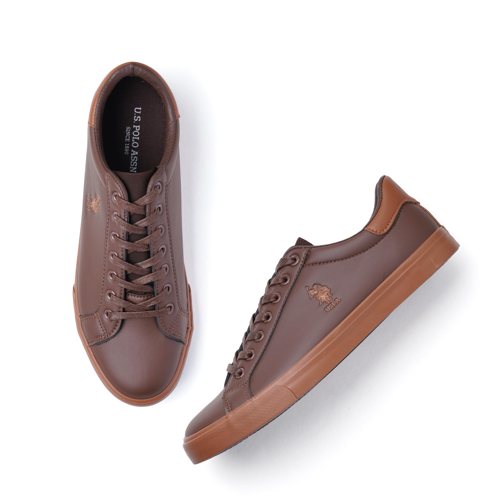 U.S. Polo Assn. MADRYN 2.O Men Brown Sneakers -(UK8)(US9)(2FD23564K04) (B0CN93YFK8) Amazon Price History, Amazon Price Tracker