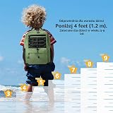 Mały plecak codzienny 10 l dla dzieci, dziewcząt i chłopców w wieku 3–9 lat, mini wodoodporny plecak outdoorowy do sportu, podróży, turystyki i campingu, zielony (Wojskowa zieleń), 10L
